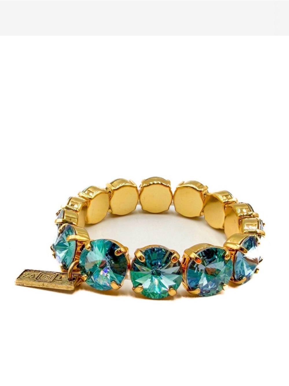 TOVA Croatia Stretch Bracelet in Aqua Glimmer